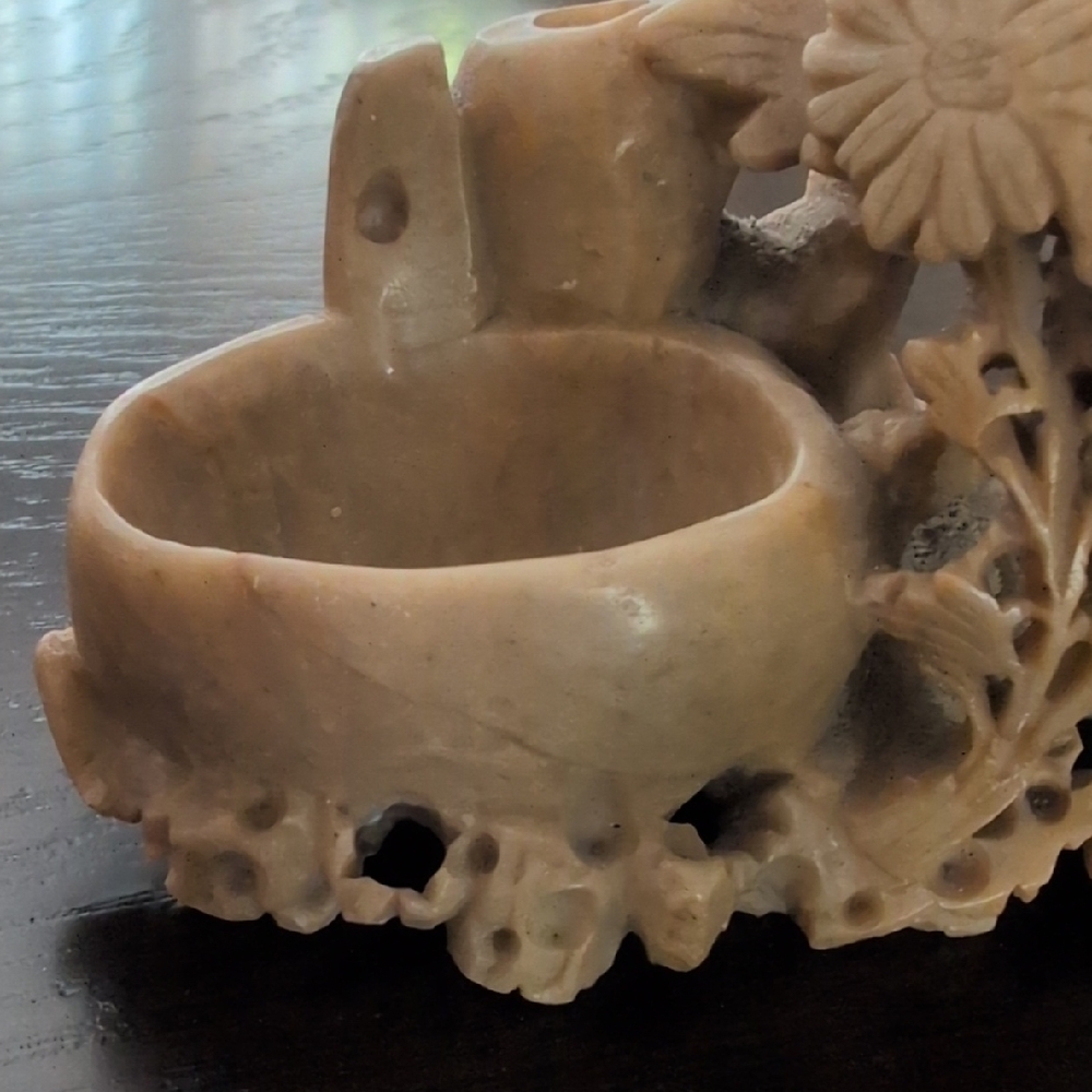 Carved Stone Floral Holder - Picture 8 of 10